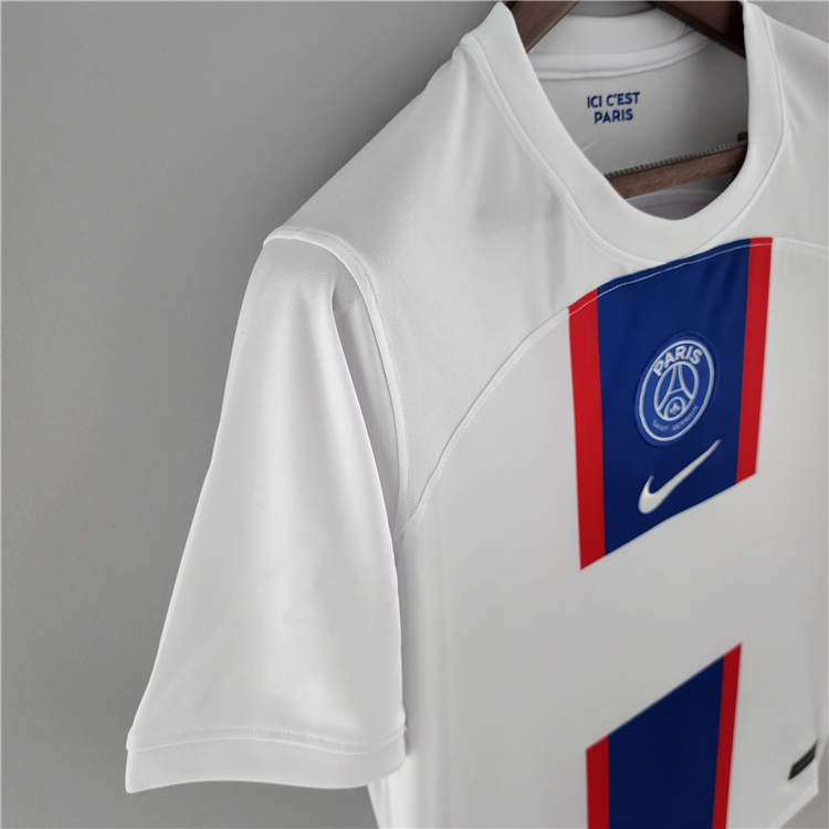 Paris Saint Germain 22/23 Away White PSG Soccer Jersey Football Shirt - Click Image to Close